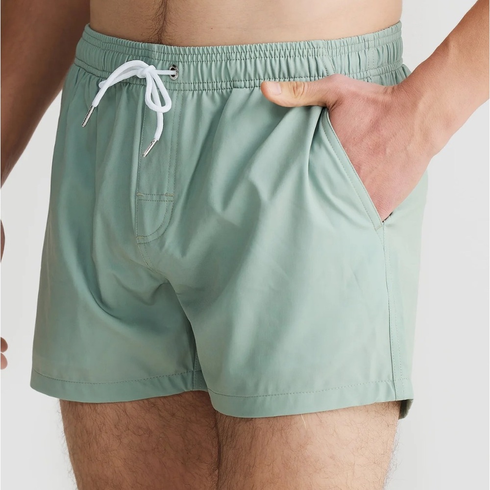 NWT Vacay Swimwear Mens Swim Shorts Tenerife Stretch Large Green Swim Trunks ‘25